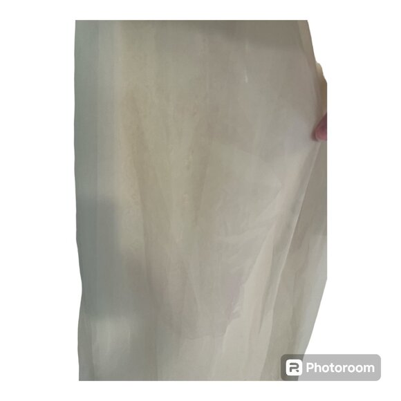 Vintage 1950s Shadowline Pale Yellow/Cream Long Gown Lingerie & Robe Size Small - Picture 5 of 12